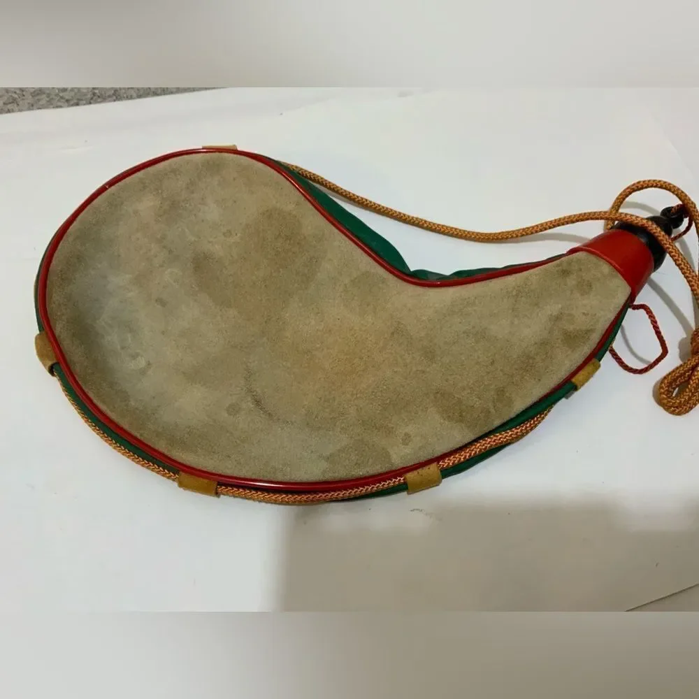 Canteen Bota Bag Spanish Leather Wine Water Flask Pouch 32oz Cosplay Renaissance
